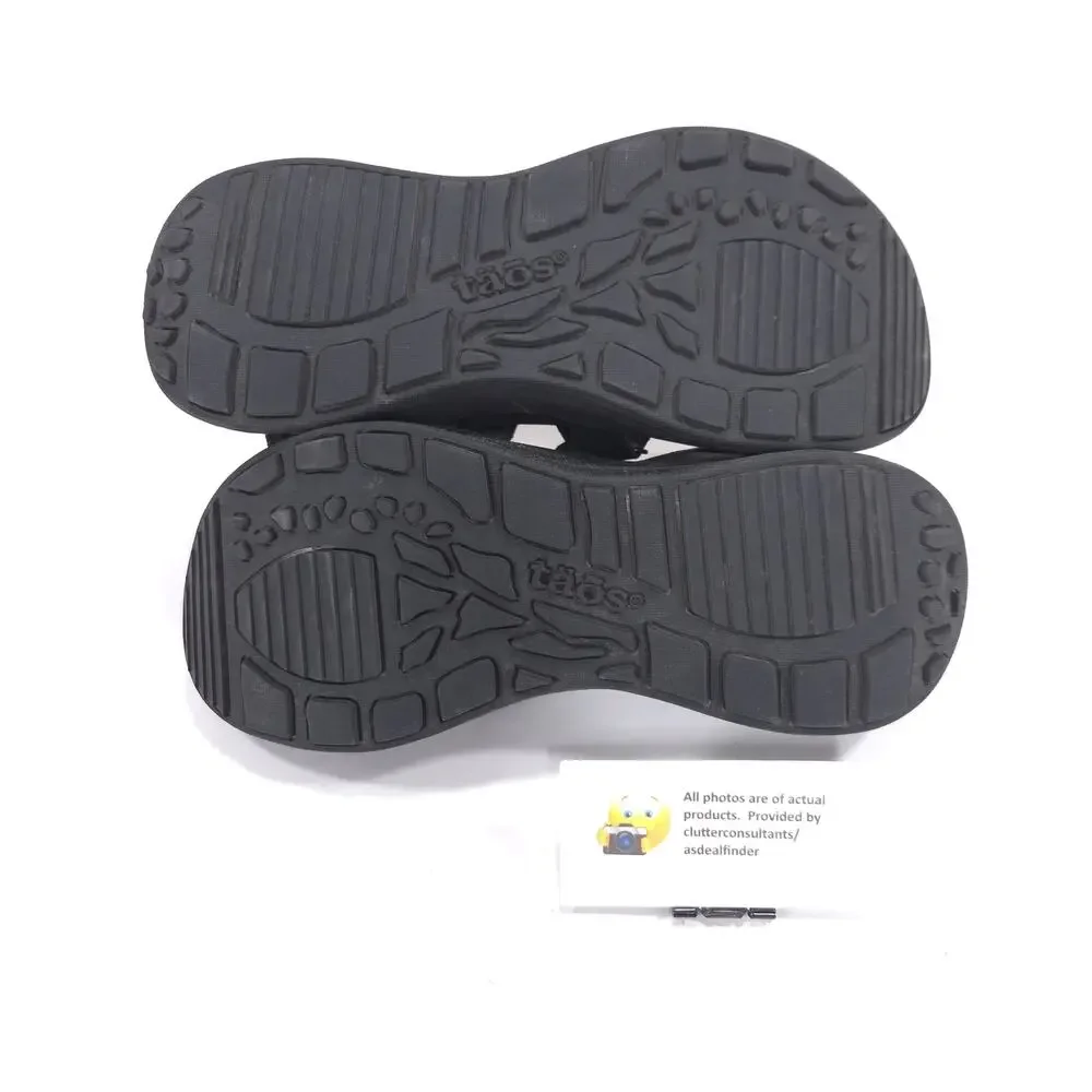 Taos Super Z Outdoor Adjustable Sandal Mens Size 10 SPZ-14131 Black